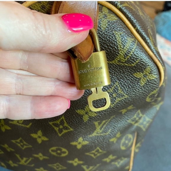 LOUIS VUITTON Vintage Monogram Speedy 40 Boston Bag Travel Weekender - Picture 5 of 15
